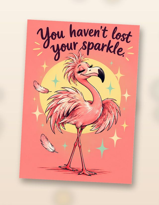 Card front: You haven’t lost your sparkle.