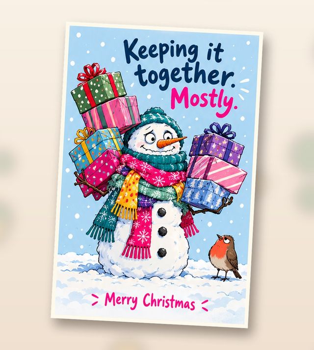 Card front: Keeping it together. Mostly.