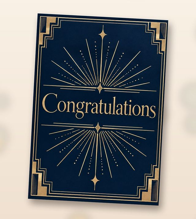 Card front: Congratulations