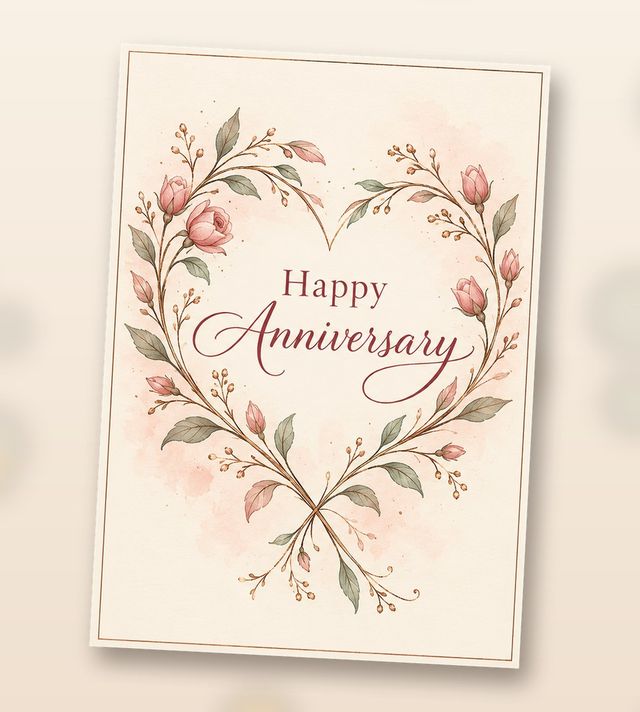 Card front: Happy Anniversary