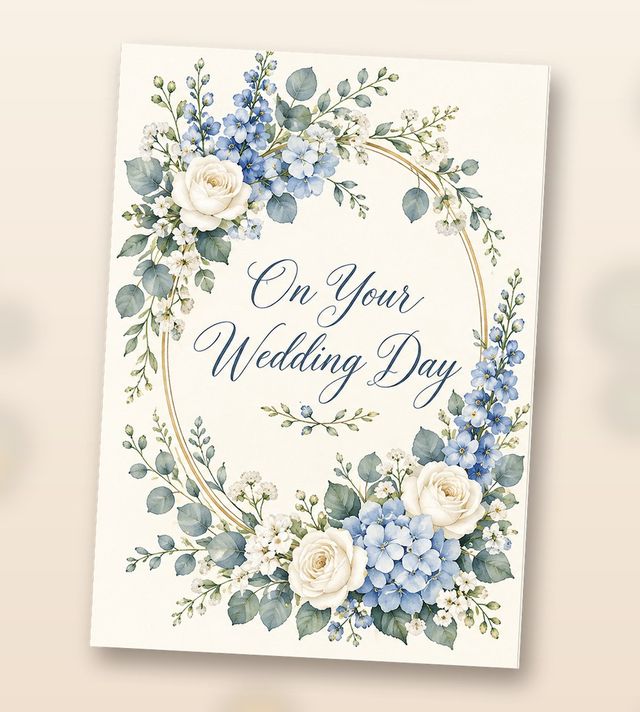 Card front: On Your Wedding Day