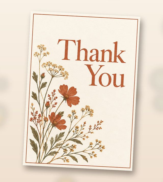 Card front: Thank You