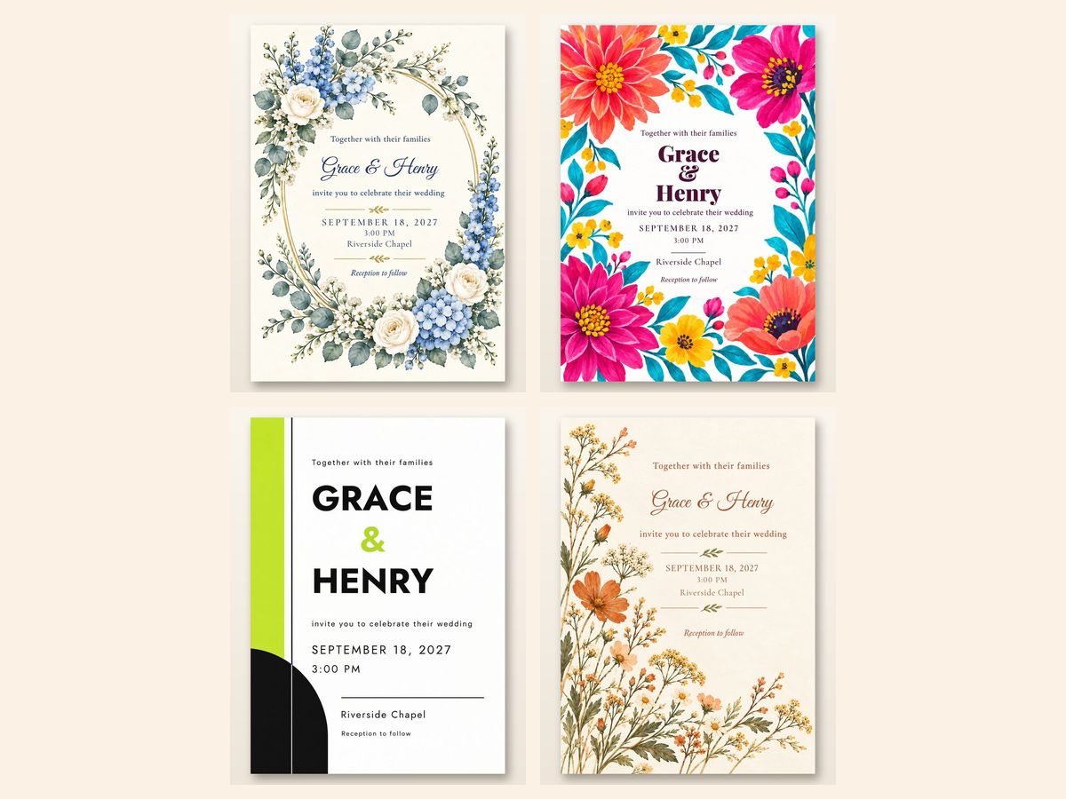 Matching wedding sets