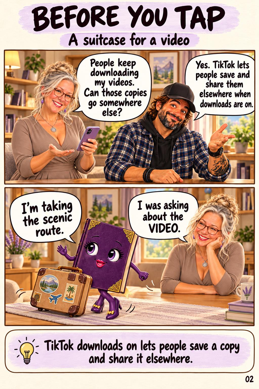Page 2: A suitcase for a video