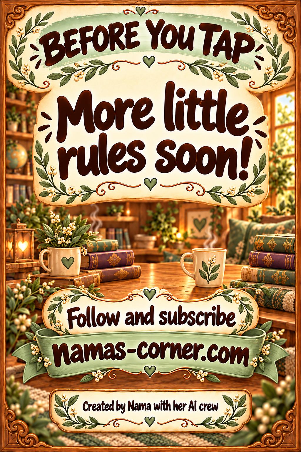 The end: more little rules soon