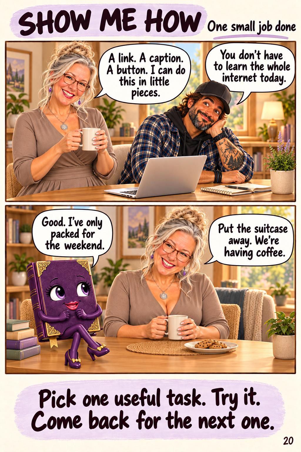 Page 20: One small job done