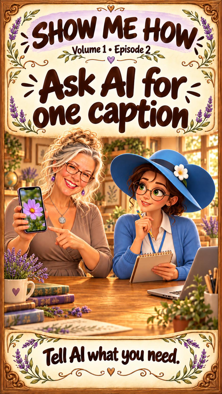 Cover: Ask AI for One Caption