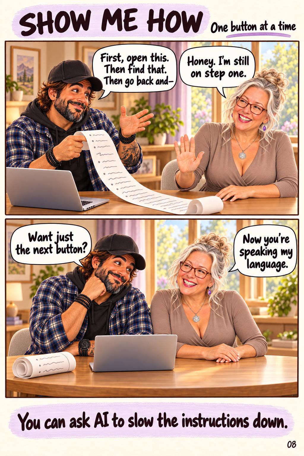 Page 8: I'm still on step one